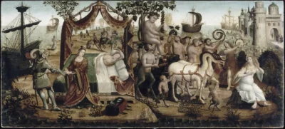 Ariane Nakşa'da Tablosu - Maître des cassoni Campana İtalya XVI. YY. (Louvre Müzesi)
