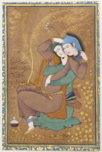 Aşıklar - Sanatçı Rıza-yi 'Abbasi'nin Tablosu (İran,1565–ö. 1635) (metmuseum)