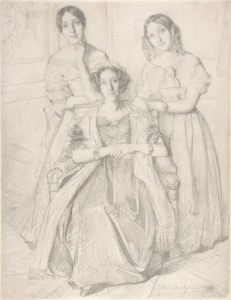 Barones Duperré ve Kızları (Theodore Chasseriau) Paris M.1841
