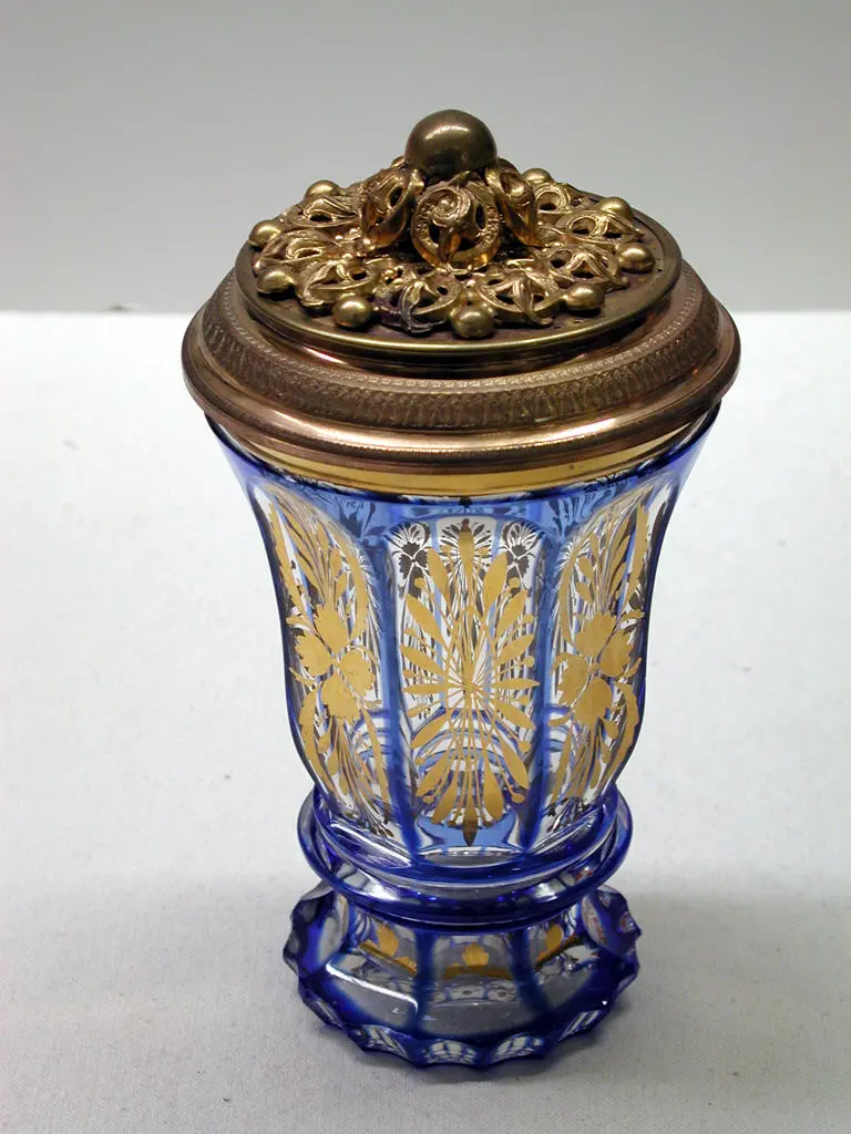 Bohem Tarzı Cam Bardak - Çek Cumhuriyeti M.1850 (metmuseum)