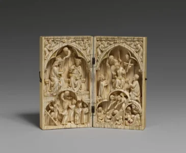Fildişi Meryem'in Taç Giymesi Ve Son Yargı'nın Yer Aldığı Diptik - Fransa M.1260 (Thecollector)