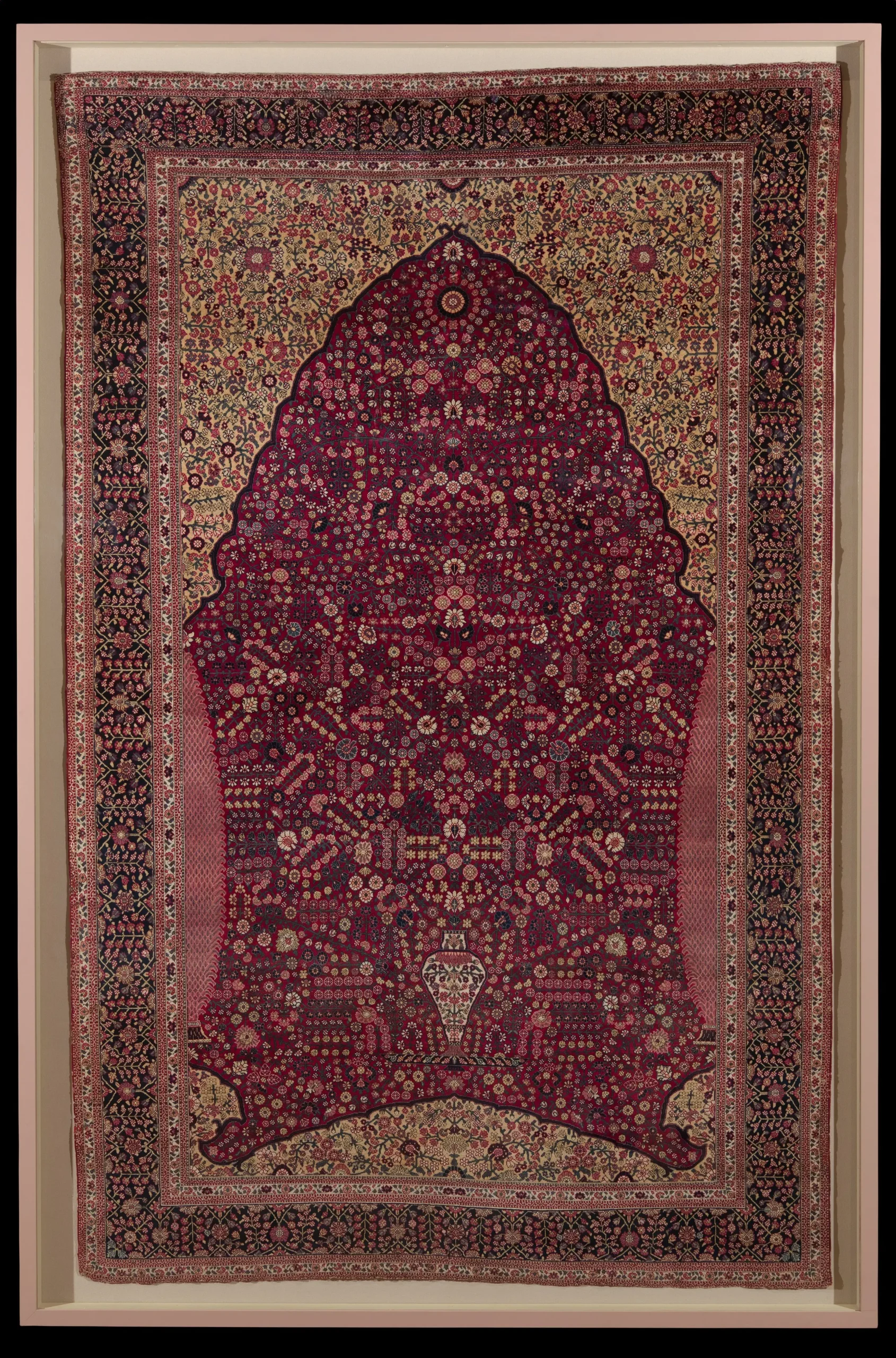 Gateway ve Millefleur Desenli Paşmina Halı - Hindistan Keşmir XVIII. YY. (metmuseum)