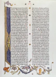 Gutenberg tarafından basılan 36 satırlık Parşömen İncil