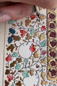 Kabartma Tezhip Çalışması (Laura Charlotte O'Connor)