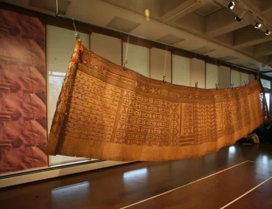 Kamış, Deri, Ve Yünden Oluşan Bir Çadır Duvarı - Mali Nijer (Cornell Üniversitesi Herbert F.Johnson Sanat Müzesi)
