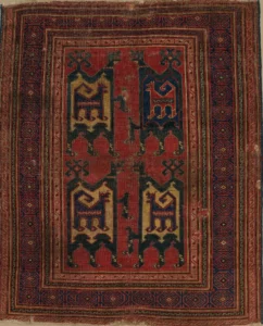 Karşılıklı Hayvan Yün Halısı XIV. YY. Türkiye (metmuseum)