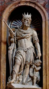 Kral Davud - Nicolas Cordier, Borghese Şapeli, Basilica di Santa Maria Maggiore, Roma MÖ.X.YY