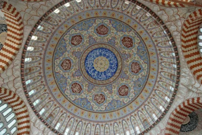 Kubbe içi, Mimar Sinan, Edirne II. Selimiye Camii, Türkiye, 1568–74