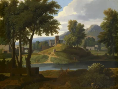 Manzara Resmi (Allegrain Etienne) Paris M.1644 (Louvre Müzesi)