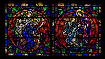 Margaret Redmond, Havariler ve Evanjelistler (1928–29), Richardson, Trinity Kilisesi Vitrayı