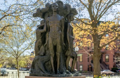 Meta Vaux Warrick Fuller, Emancipation, 1913, Bronz, Pembe Granit Kurtuluş Heykeli ABD Boston