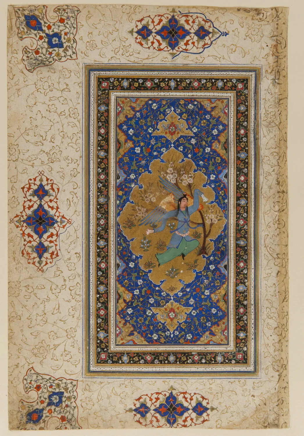 Murakka Minyatür Örneği - Buhara XVI. YY. (Louvre Müzesi)
