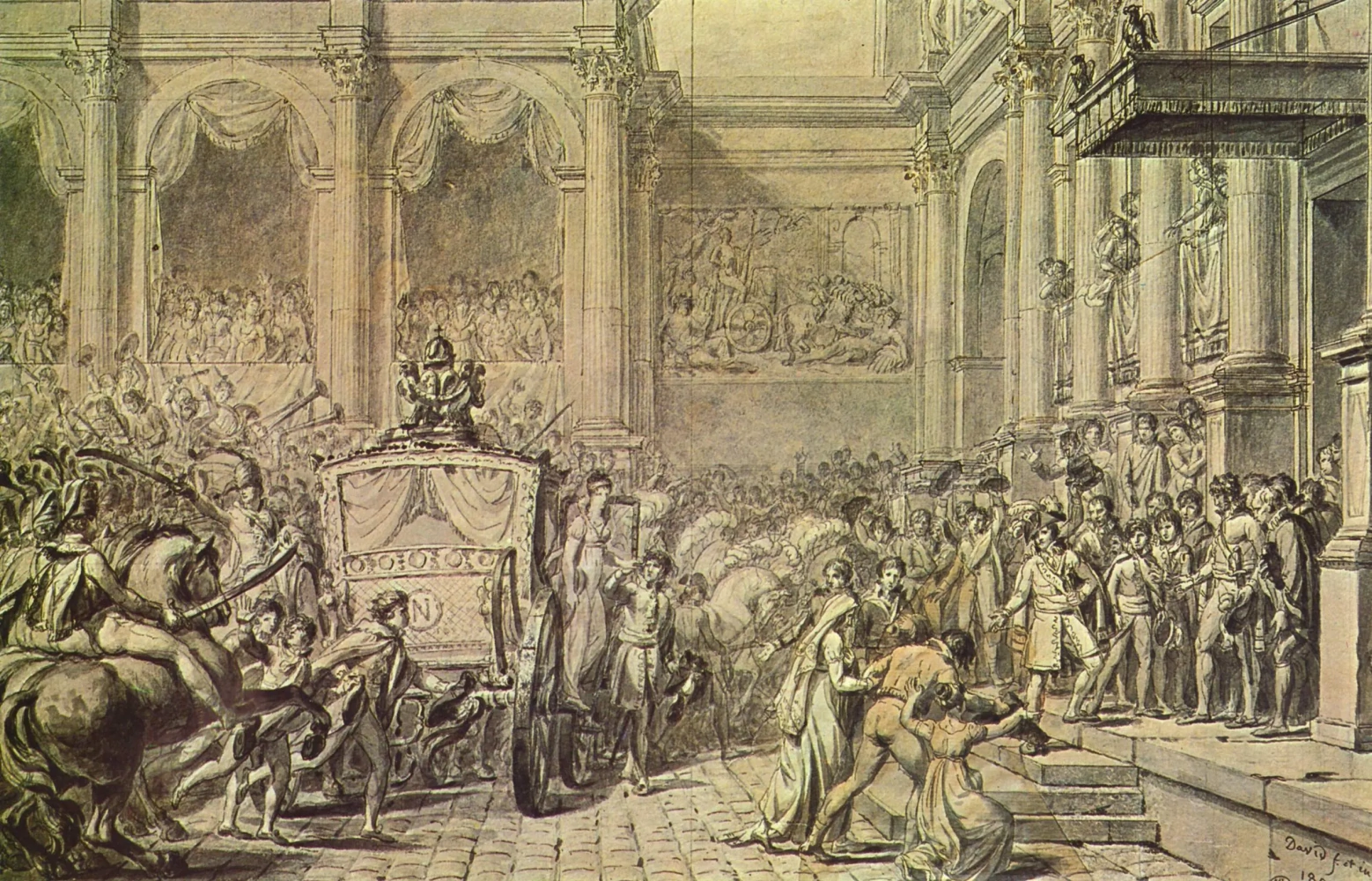 Napolyon'un Belediye Binasına Gelişi (Jacques-Lois David) M.1805