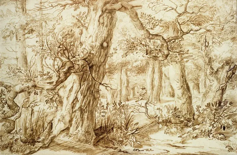 Ormanlık Bir Manzaradaki Sanatçı (Jan Lievens) M.1660