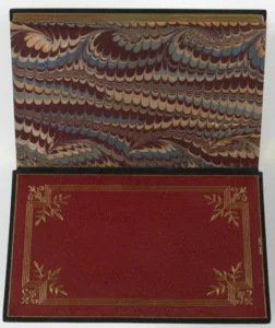 Paris Fransa El Yazması Ebrulu Kitap Cildi - M.1880 (Louvre Müzesi)