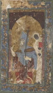 Patrik III. Mark Ve Refakatçisi, İncil Kitabı, 1178–80, Opak Sulu Boya Ve Parşömen Üzerine Altın