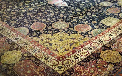 Safevi Hanedanlığı Yün Madalyon Ardabil Halısı -3- Maksud Kaşani İran M.1539 (Victoria Ve Albert Müzesi)