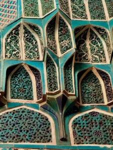 Şah-ı Zinde Külliyesi 2 - Emir Timur-Guragana'nın Oğlu Şah-ı Ruh'un Oğlu Abdulazizhanom-Son Ulugbek-Guragana Tarafından Yapılmıştır - Özbekistan Semerkant M.838