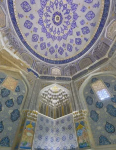 Şah-ı Zinde Külliyesi 5 - Emir Timur-Guragana'nın Oğlu Şah-ı Ruh'un Oğlu Abdulazizhanom-Son Ulugbek-Guragana Tarafından Yapılmıştır - Özbekistan Semerkant M.838