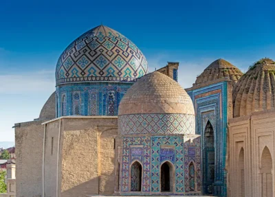 Şah-ı Zinde Külliyesi 6 - Emir Timur-Guragana'nın Oğlu Şah-ı Ruh'un Oğlu Abdulazizhanom-Son Ulugbek-Guragana Tarafından Yapılmıştır - Özbekistan Semerkant M.838