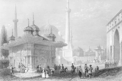 Sultan II. Ahmed Çeşmesi (William Henry Bartlett)