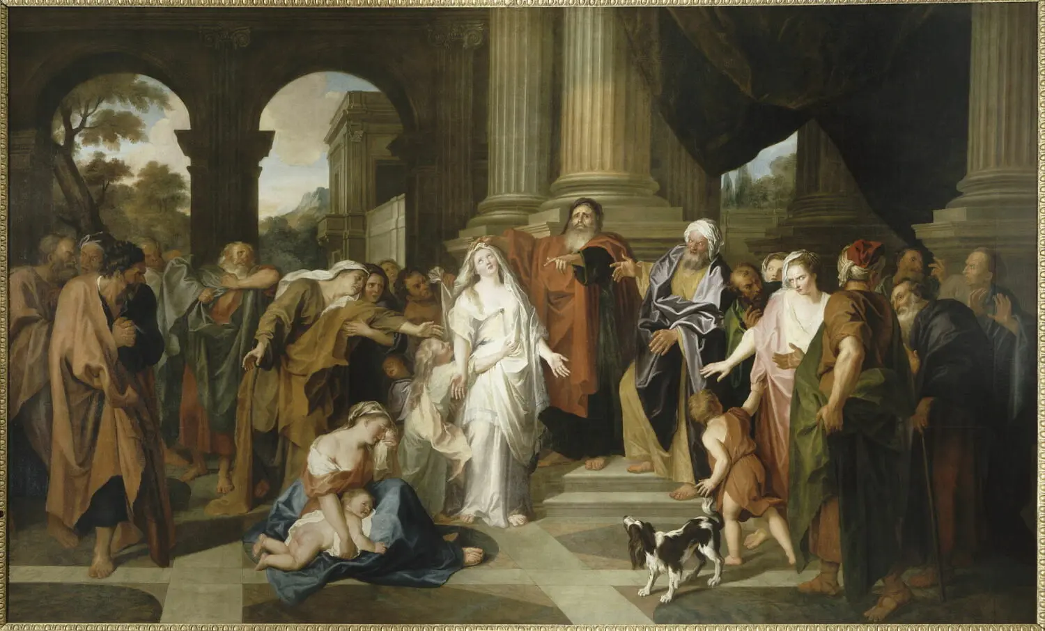 Suzanne Ve Yaşlılar Yağlıboya Tablosu - (Coypel Antoine) Paris XVII. YY. (Louvre Müzesi)