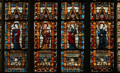 Troyes Katedrali Vitrayı - Fransa XVII. YY.