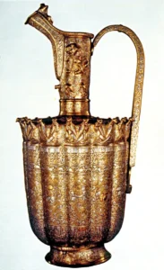 XII. yüzyıla Ait Herat İşi Gümüş Ve Bakır Kakmalı Pirinç İbrik (British Müzesi)