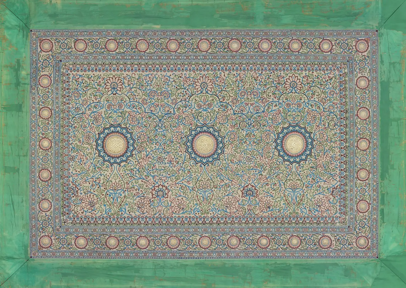 XVIII. YY Hint Maharajası Gekwar Khand Rao Tarafından Yaptırılan Barodaa Halısı-2 (Katar Müzesi)