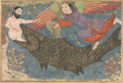 Yunus Ve Balina - Cami El-Tavarih - İran - H. 1400 (metmuseum)