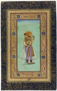Zümrüt Tutan Şah Cihan Portesi - Muhammed Abed - Hindistan M.1628 - (Victoria Ve Albert Müzesi)